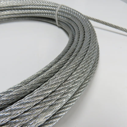Dayton 2TAC5B Galvanized Steel Cable Rope 7 x 7 strand 1/4" 100' L