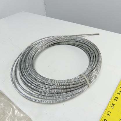 Dayton 2TAC5B Galvanized Steel Cable Rope 7 x 7 strand 1/4" 100' L