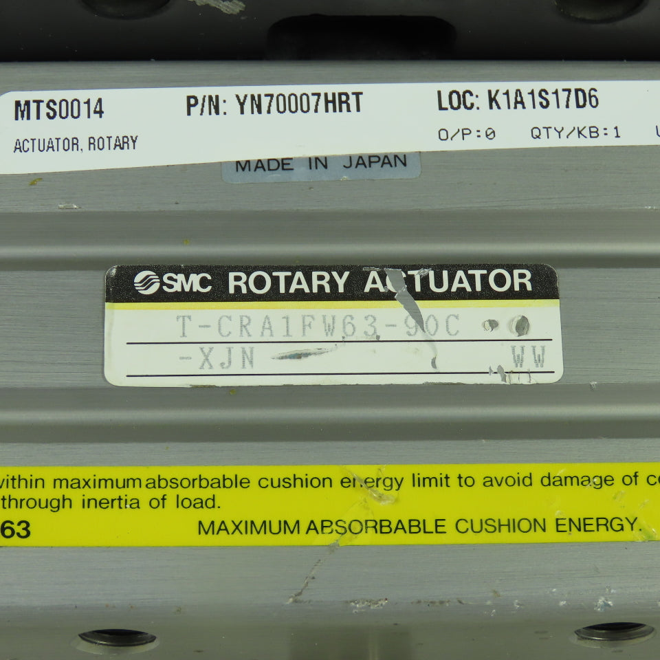 SMC T-CRA1FW63-90C Rotary Actuator