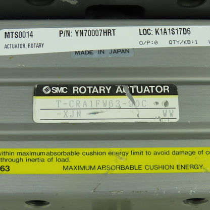 SMC T-CRA1FW63-90C Rotary Actuator