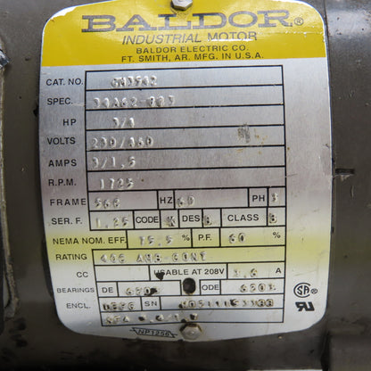 IronMan BMQ821-20-L-56 20:1 Ratio Left Hand Gear Motor 3/4HP 230/460V 3PH 86RPM