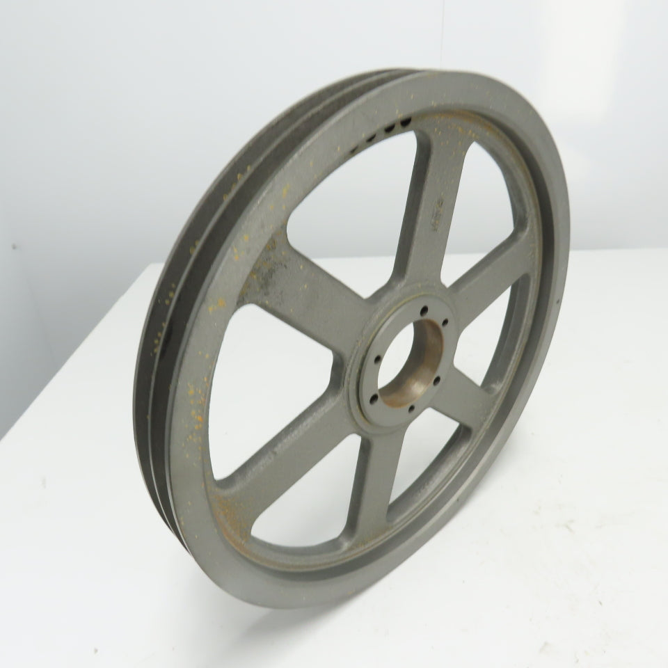 TB Woods 15.4 P.D.2B 15-3/4"OD x 1-3/4" Wide 2 Groove V-Belt Pulley Tapered Bore