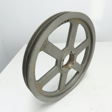 TB Woods 15.4 P.D.2B 15-3/4"OD x 1-3/4" Wide 2 Groove V-Belt Pulley Tapered Bore