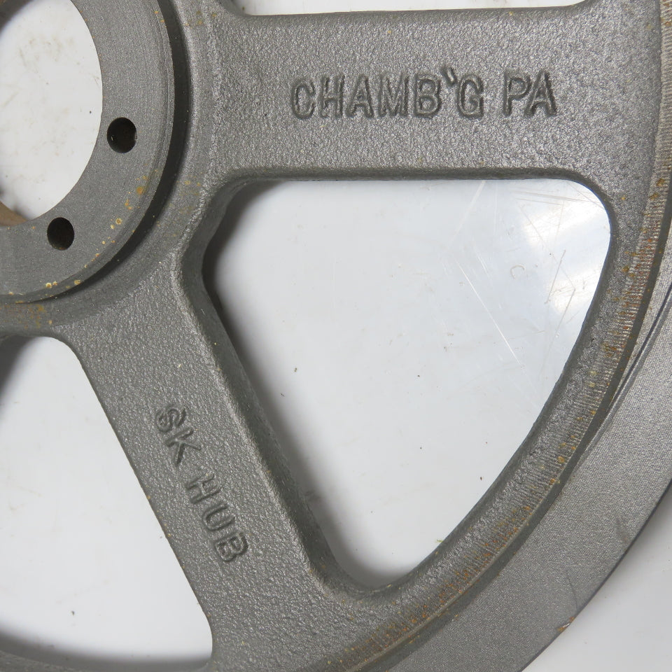 TB Woods 15.4 P.D.2B 15-3/4"OD x 1-3/4" Wide 2 Groove V-Belt Pulley Tapered Bore