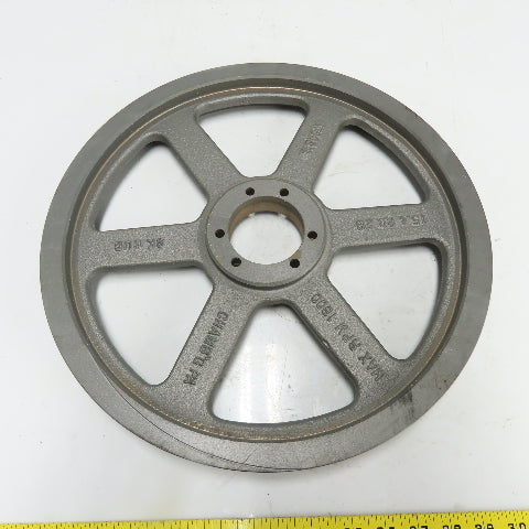 TB Woods 15.4 P.D.2B 15-3/4"OD x 1-3/4" Wide 2 Groove V-Belt Pulley Tapered Bore