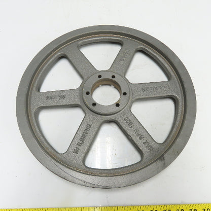TB Woods 15.4 P.D.2B 15-3/4"OD x 1-3/4" Wide 2 Groove V-Belt Pulley Tapered Bore