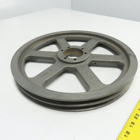 TB Woods 15.4 P.D.2B 15-3/4"OD x 1-3/4" Wide 2 Groove V-Belt Pulley Tapered Bore
