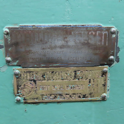 Whitney Jensen Manual Sheet Metal Punch Press 18" Throat 1" Tooling