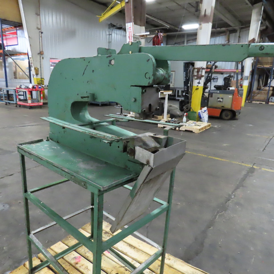 Whitney Jensen Manual Sheet Metal Punch Press 18" Throat 1" Tooling