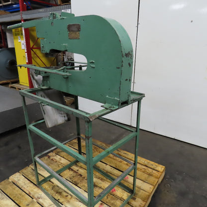 Whitney Jensen Manual Sheet Metal Punch Press 18" Throat 1" Tooling