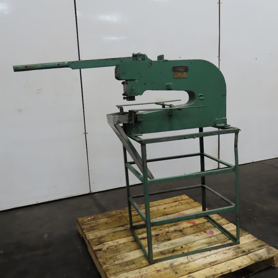 Whitney Jensen Manual Sheet Metal Punch Press 18" Throat 1" Tooling