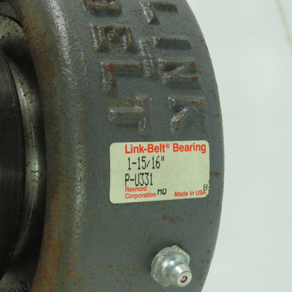 Link-Belt P-U331 2-Bolt Flange Mount Pillow Block Ball Bearing 1-15/16" Bore