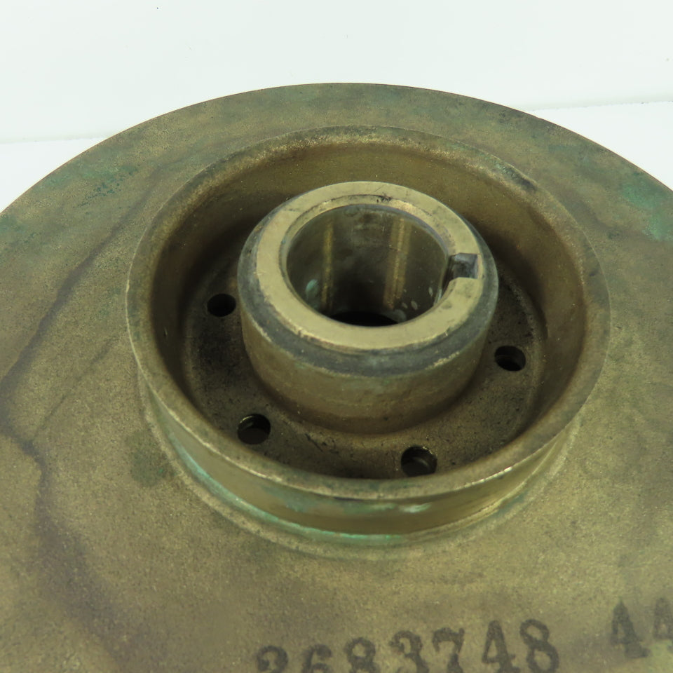 2683748 449 8" OD Brass Impeller 1-1/4" Keyed Bore 6-Vain