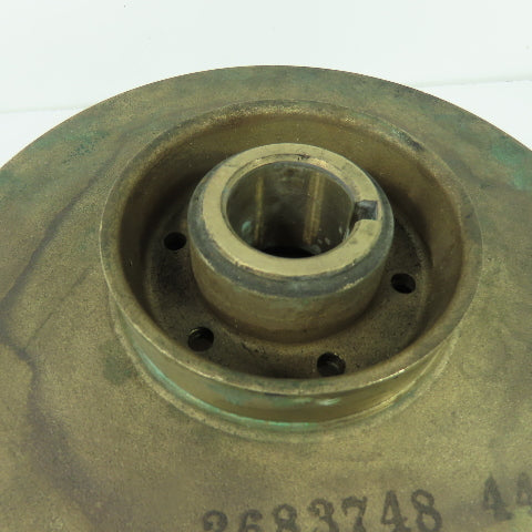2683748 449 8" OD Brass Impeller 1-1/4" Keyed Bore 6-Vain