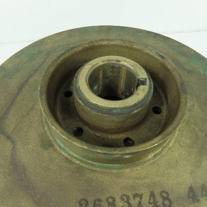2683748 449 8" OD Brass Impeller 1-1/4" Keyed Bore 6-Vain