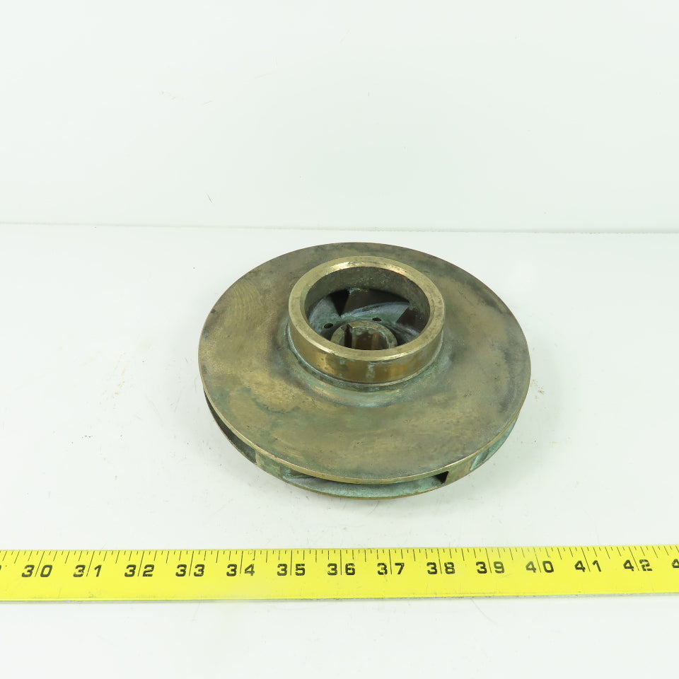2683748 449 8" OD Brass Impeller 1-1/4" Keyed Bore 6-Vain