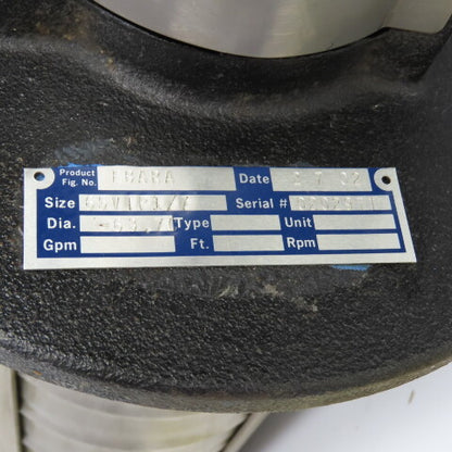 Ebara 65VTP1/7 3.7kW Vertical Multi-Stage Centrifugal Pump 460V400L/min 20m Head