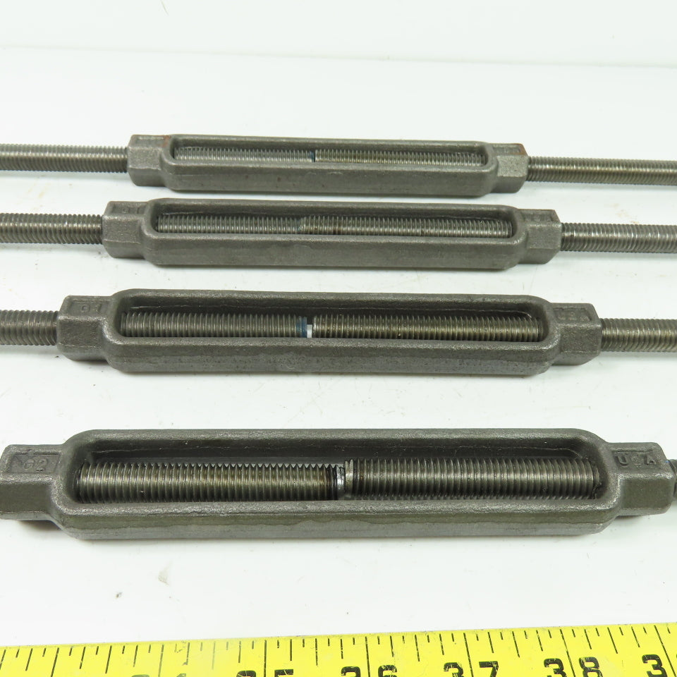 CHF G2 Steel Turnbuckle Stub/Stub 1/2" x 7-1/2" Body Lot Of 4