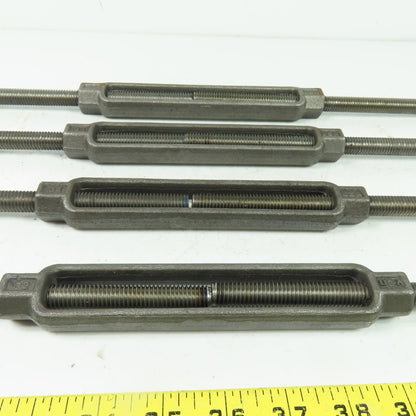 CHF G2 Steel Turnbuckle Stub/Stub 1/2" x 7-1/2" Body Lot Of 4