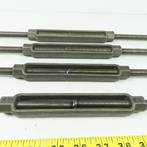 CHF G2 Steel Turnbuckle Stub/Stub 1/2" x 7-1/2" Body Lot Of 4