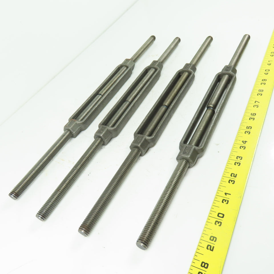 CHF G2 Steel Turnbuckle Stub/Stub 1/2" x 7-1/2" Body Lot Of 4