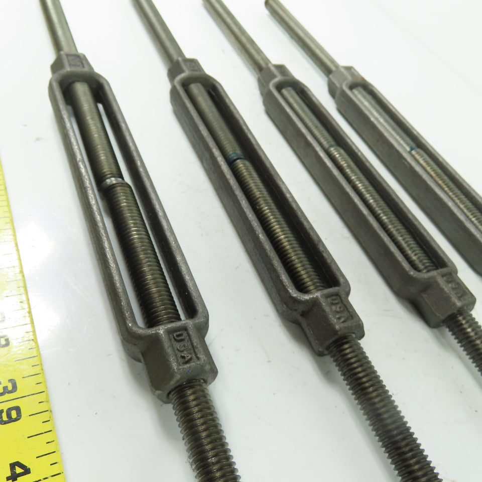 CHF G2 Steel Turnbuckle Stub/Stub 1/2" x 7-1/2" Body Lot Of 4
