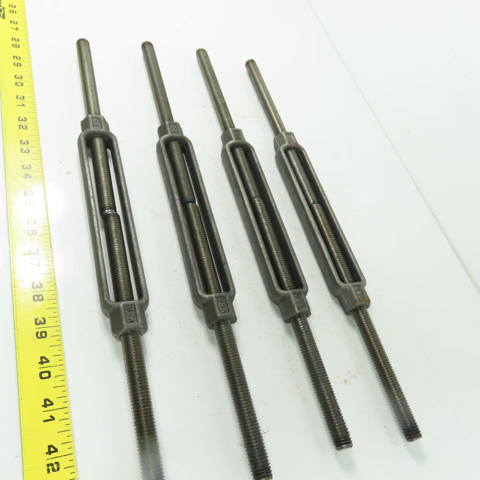 CHF G2 Steel Turnbuckle Stub/Stub 1/2" x 7-1/2" Body Lot Of 4