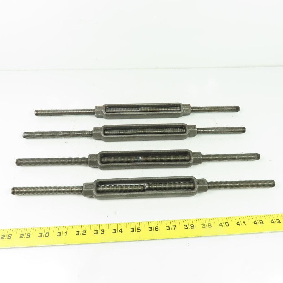 CHF G2 Steel Turnbuckle Stub/Stub 1/2" x 7-1/2" Body Lot Of 4