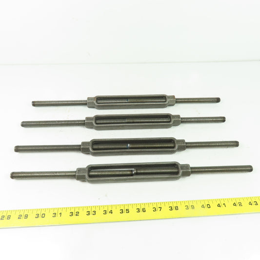 CHF G2 Steel Turnbuckle Stub/Stub 1/2" x 7-1/2" Body Lot Of 4