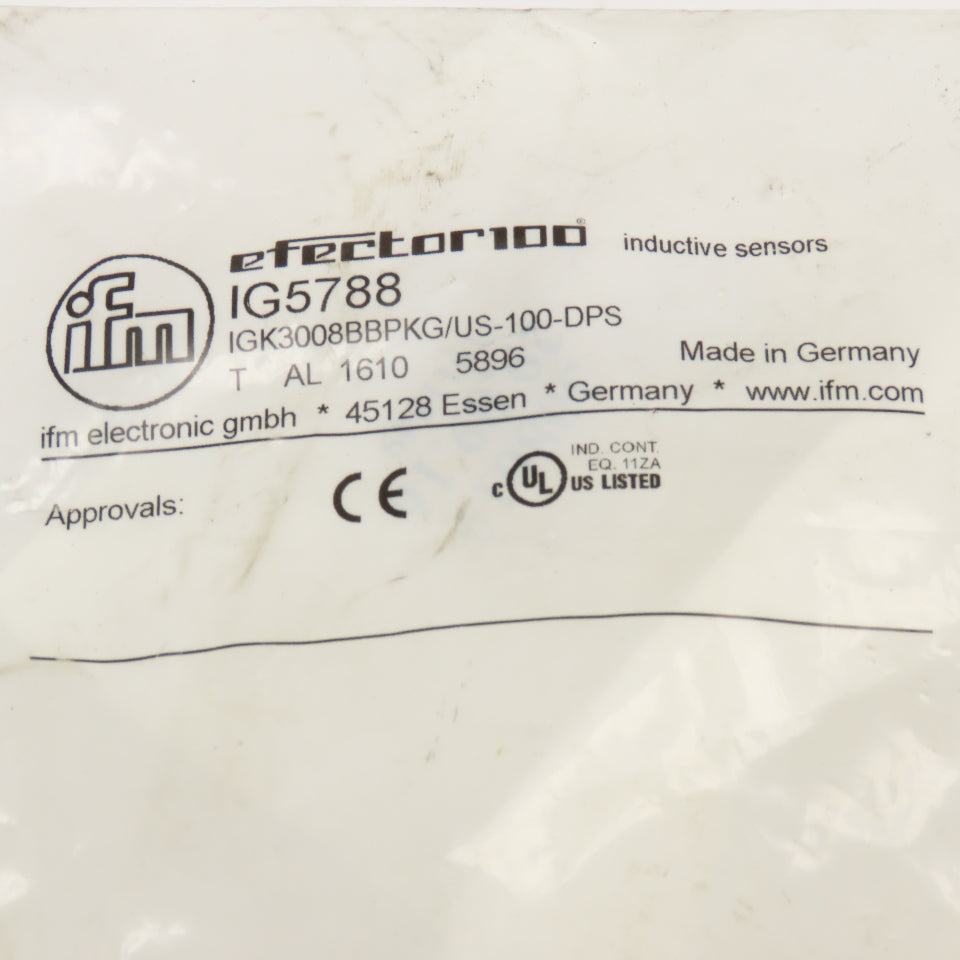 IFM Efector IG5788 Inductive Proximity Sensor 10-30VDC