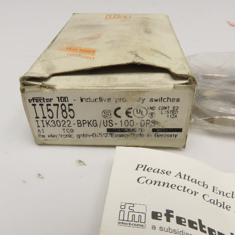 IFM Efector II5785 Inductive Proximity Sensor 10-36VDC