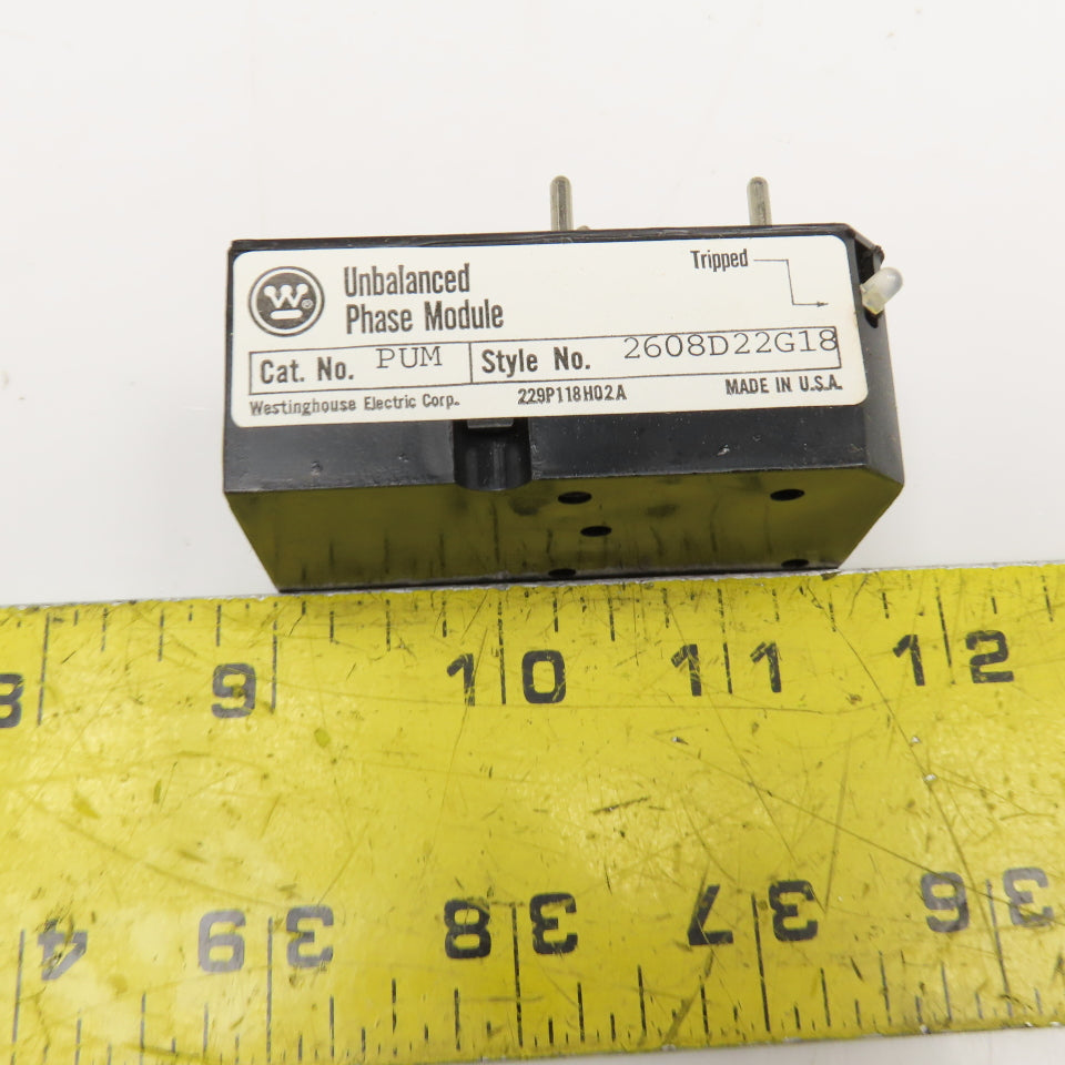 Westinghouse 2608D22G18 PUM Unbalanced Phase Module