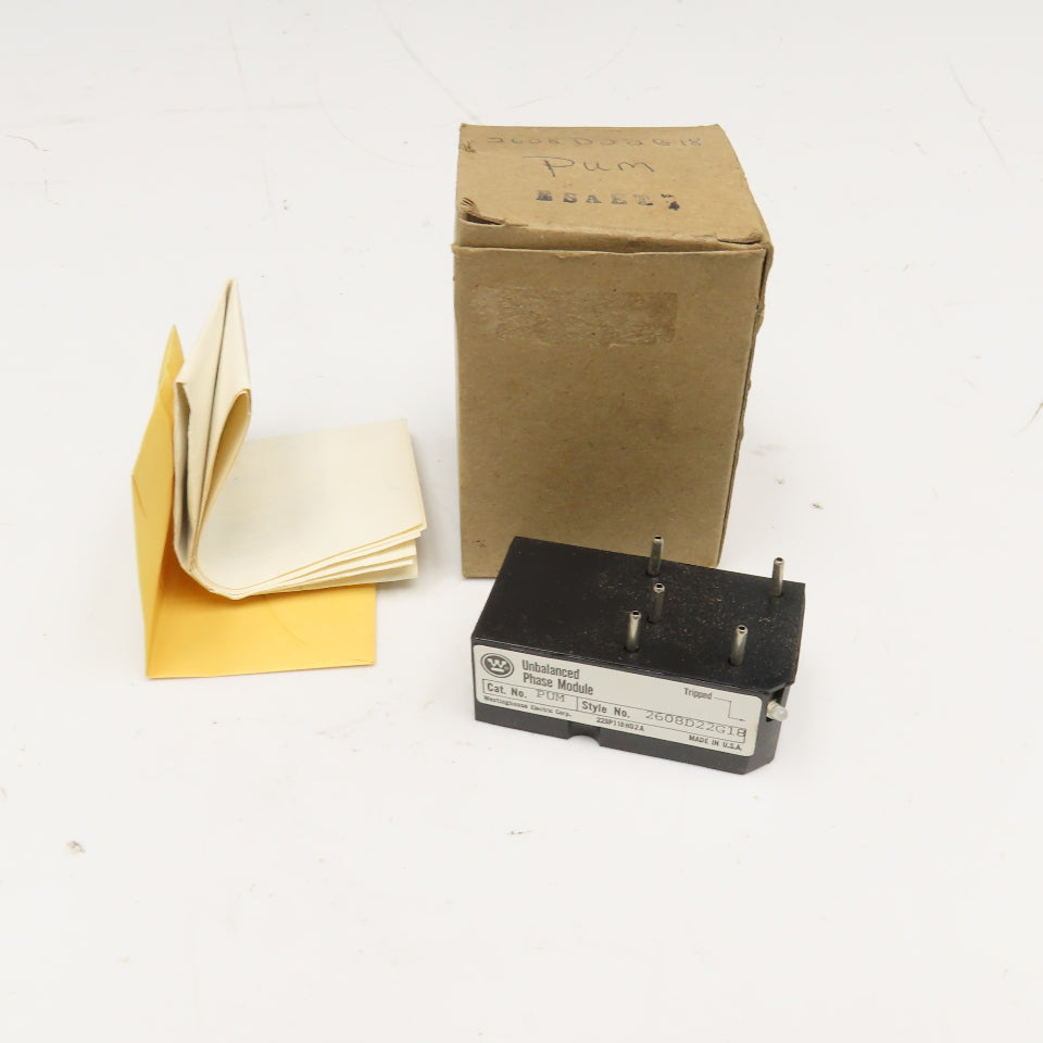 Westinghouse 2608D22G18 PUM Unbalanced Phase Module – Bullseye ...