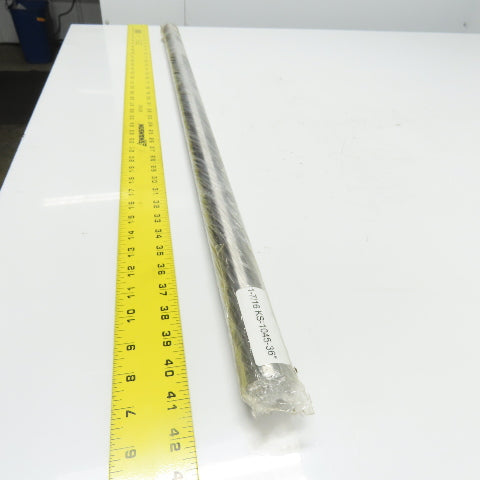 1-7/16 KS-1045-36" 1045 Carbon Steel Keyed Rotary Shaft 1-7/16" Dia 36" Long