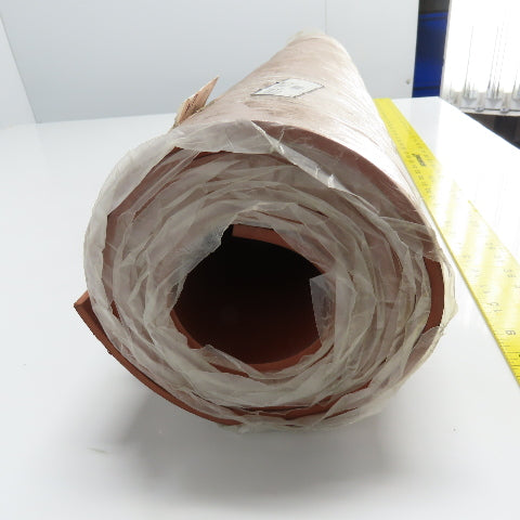 USA Sealing RSBR60-108 Red Rubber Roll 36" x 10' Long 0.25" Thick Plain Backing
