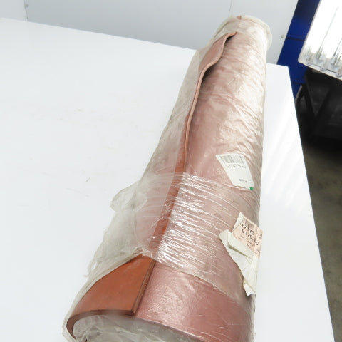 USA Sealing RSBR60-108 Red Rubber Roll 36" x 10' Long 0.25" Thick Plain Backing