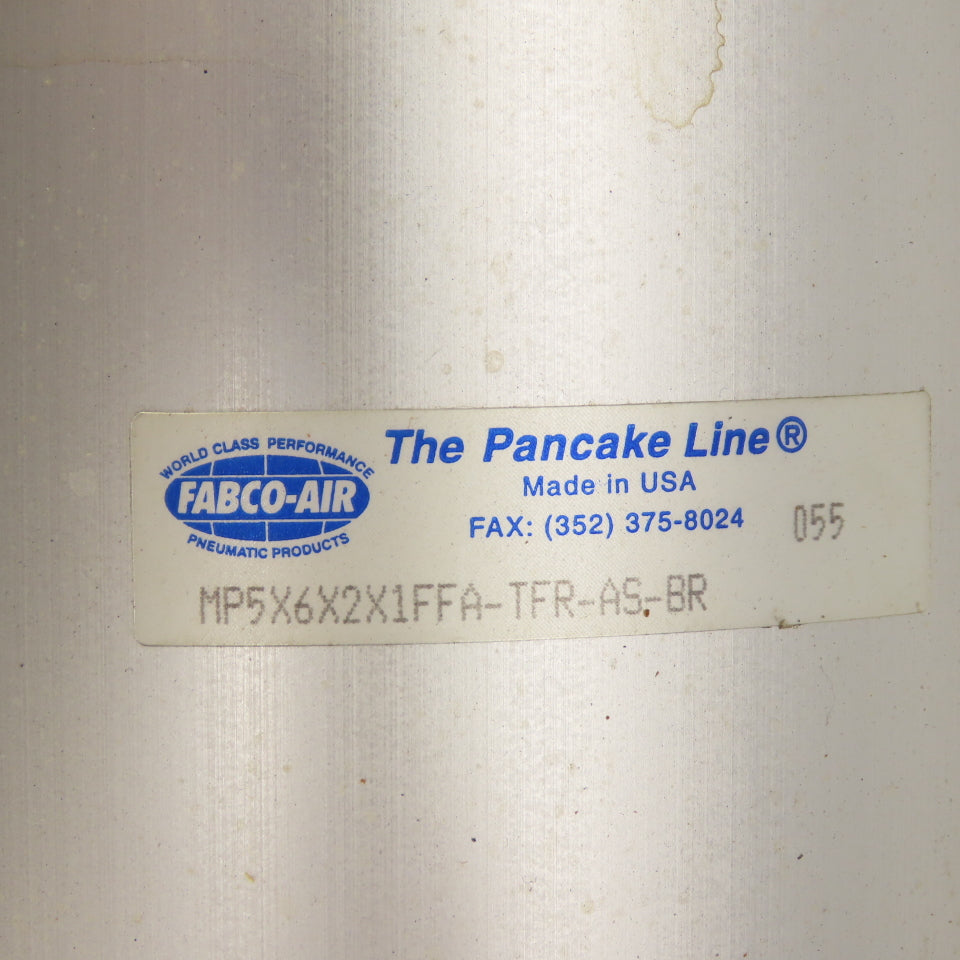 Fabco-Air MP5X6X2X1FFA-TFR-AS-BR Double Acting Air Cylinder 5" Bore 6" Stroke
