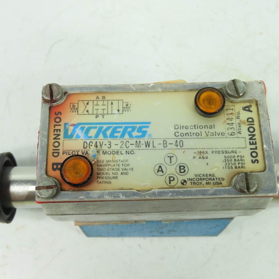 Vickers DG4V-3-2C-M-WL-B-40 Hydraulic Directional Control Valve