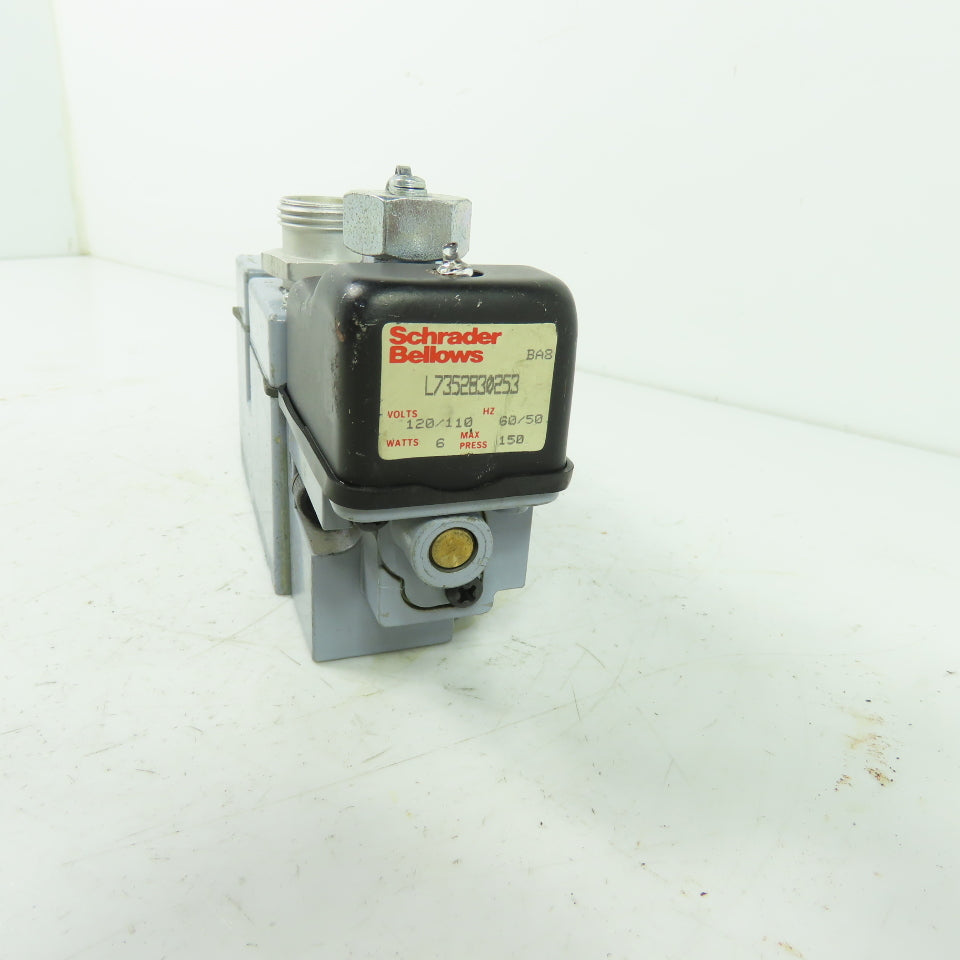 Schrader Bellows L7352830253 Solenoid Valve 120VAC 150PSI 6W