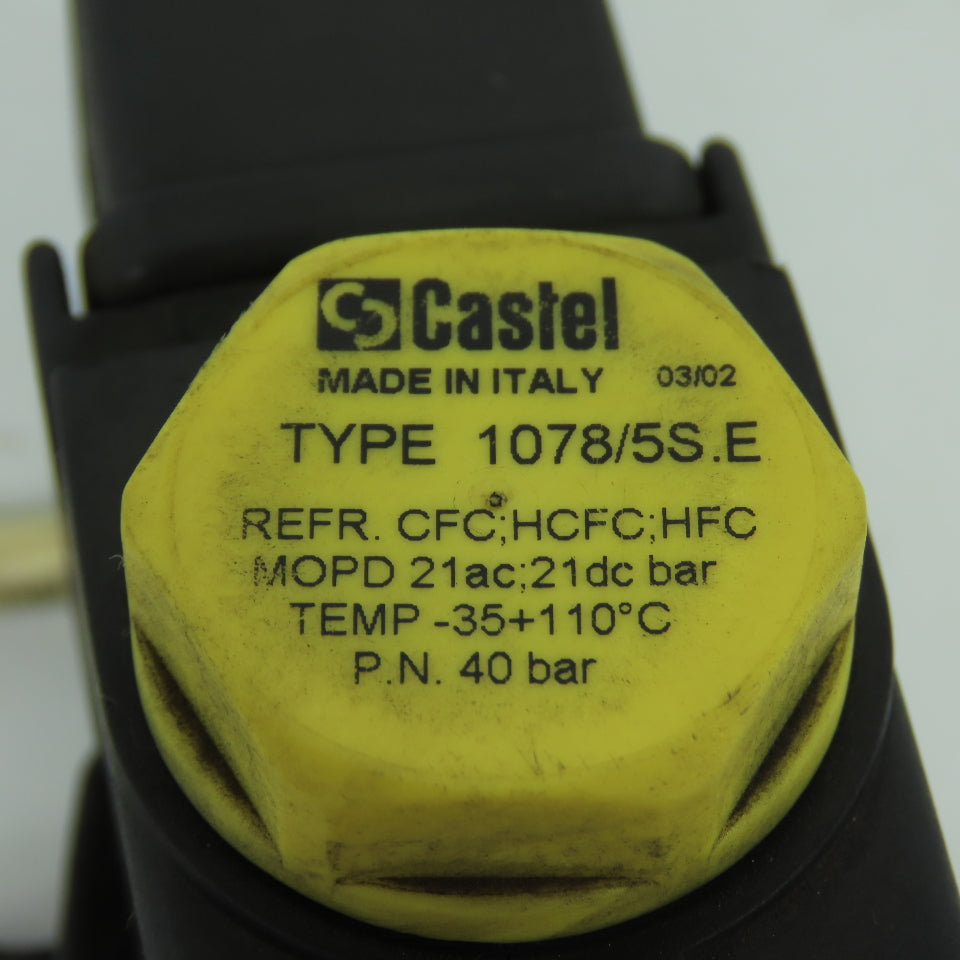 Castel 1078/5S.E Normally Closed Solenoid Valve 24VDC 40 Bar