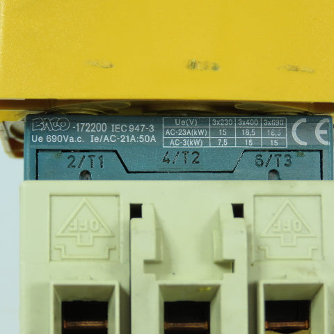 Baco 172200 50A 600VAC Safety Rotary Disconnect Switch 15HP