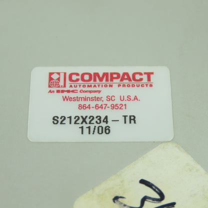 Compact Automation S212X234-TR Double Acting Pneumatic Cylinder 2-3/4" Stroke