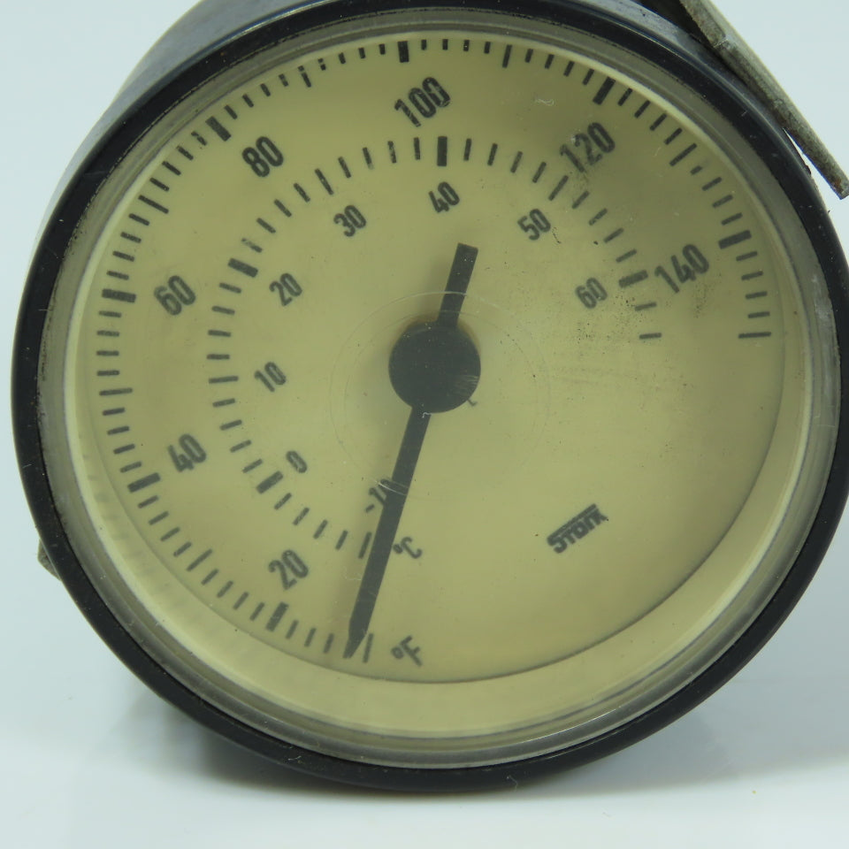 Stork 2.5" Panel Mount Temperature Gauge 0-60°C 0-140°F (Short Lead)