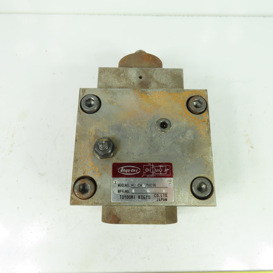 Toyo-Oki HLI-ICMG 75KC-06 Hydraulic Valve 8LO