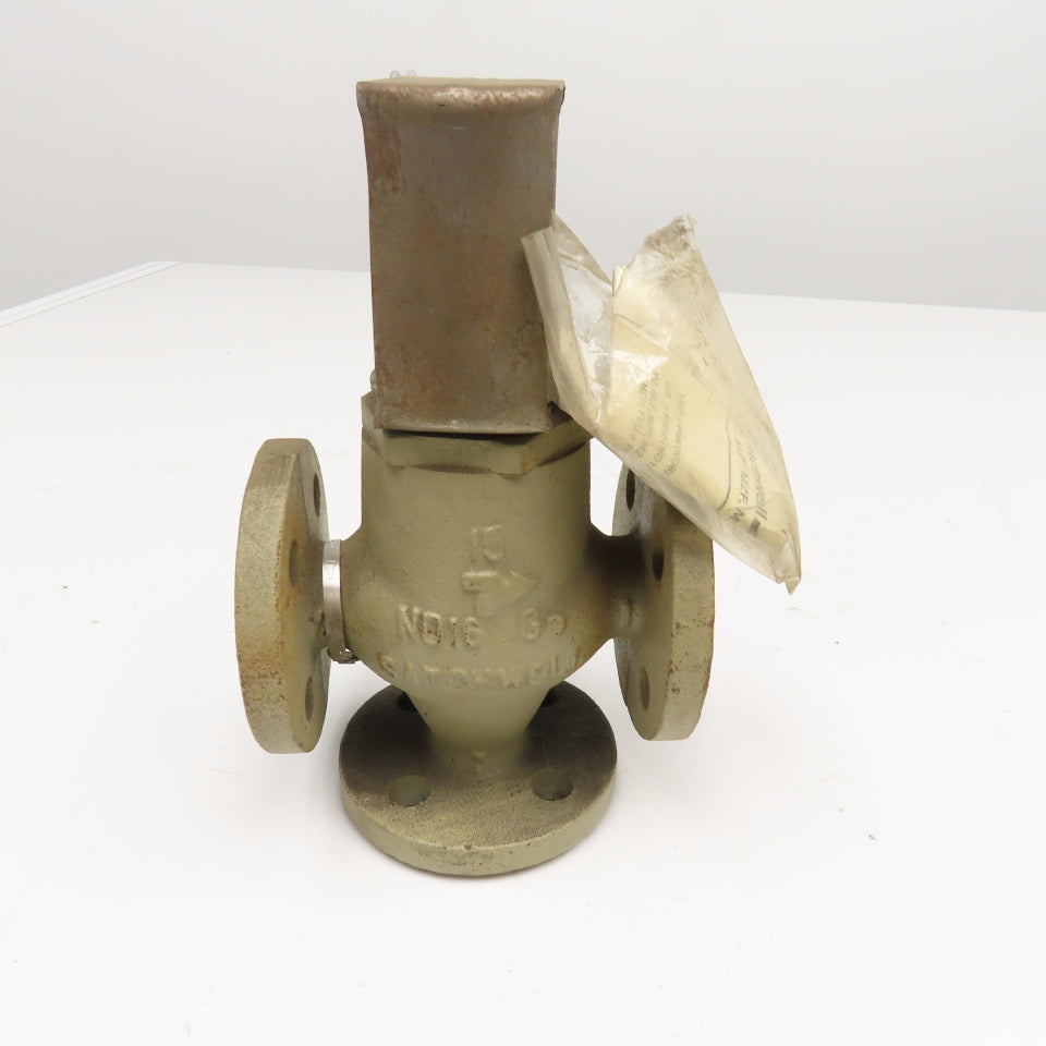 Satchwell ND16 MJF3426 15mm Flange 3 Port Seat Valve