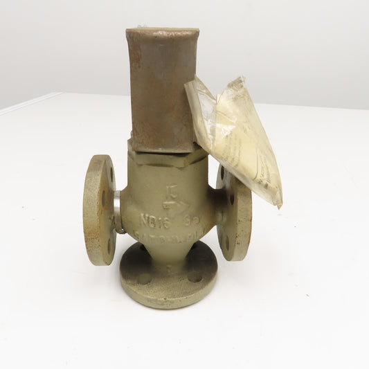 Satchwell ND16 MJF3426 15mm Flange 3 Port Seat Valve