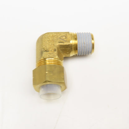10mm OD x 6.5mm ID Tube Compression Elbow 1/4" NPT 90°