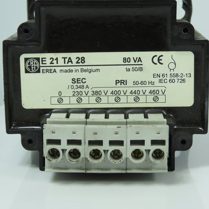 Erea E21TA28 80VA Transformer Pri 380-400-440-460V Sec 230V From TMS 2000 Dryer