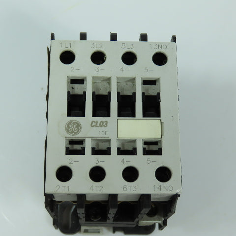 General Electric CL03A310M 3-Pole Power Contactor 45A 600V Max 24V DC Coil