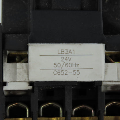 General Electric CL03A310M 3-Pole Power Contactor 45A 600V Max 24V DC Coil